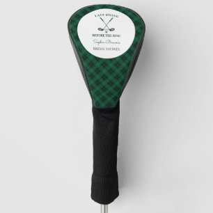 Couvre-club De Golf Douce Lessive Bridale en Vichy Vert