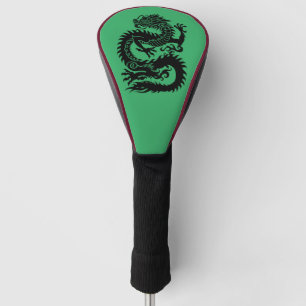 Couvre-club De Golf Dragon chinois traditionnel Couvercle