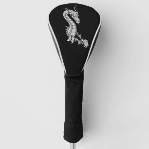 Couvre-club De Golf Dragon design noir couverture de golf
