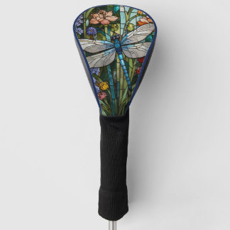 Couvre-club De Golf Dragonfly art boho floral botanique