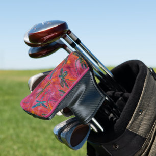 Couvre-club De Golf Dragonfly Dance Hot Fuchsia