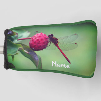 Couvre-club De Golf Dragonfly rouge sur le fruit de bois de chien Pers