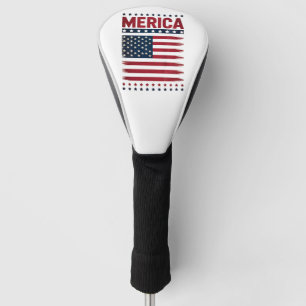 Couvre-club De Golf Drapeau Américain 4 Juillet Merica