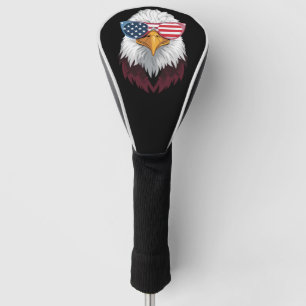 Couvre-club De Golf Drapeau Américain Aigle Patriotique 4 Juillet