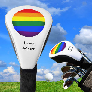 Couvre-club De Golf Drapeau arc-en-ciel & Fierté Golf monogrammed / L