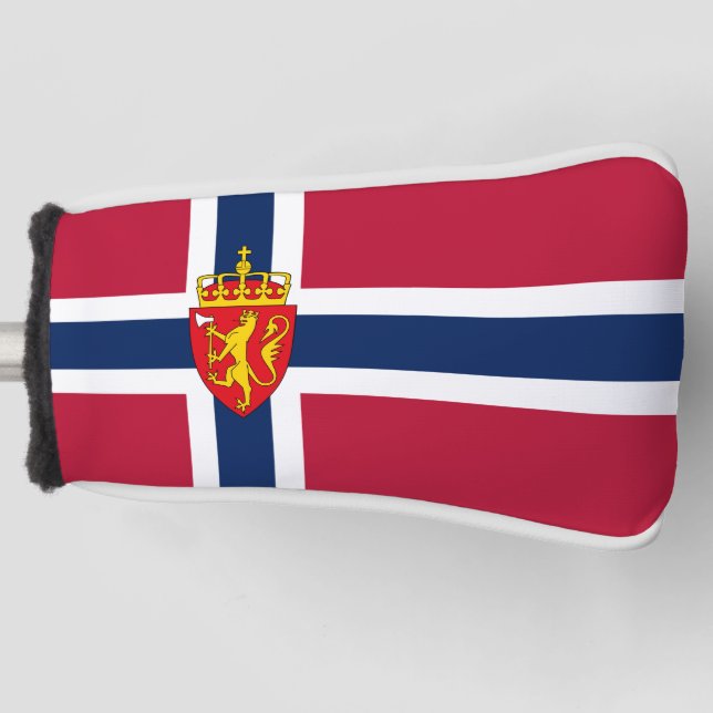 Couvre-club De Golf Drapeau/Armoiries de Norvège (Devant)