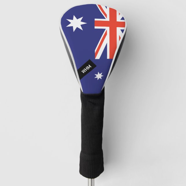 Couvre-club De Golf Drapeau Australie - Custom Golf Club Head Cover (Devant)