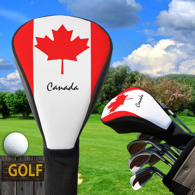 Couvre-club De Golf Drapeau canadien et Golf Canada Sports Couvertures (Créateur téléchargé)