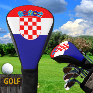 Couvre-club De Golf Drapeau croate & Golf Croatie sport Couvertures /c