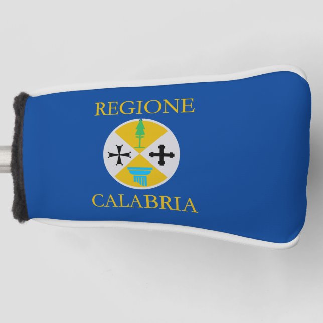 Couvre-club De Golf Drapeau de Calabre (Italie) (Devant)