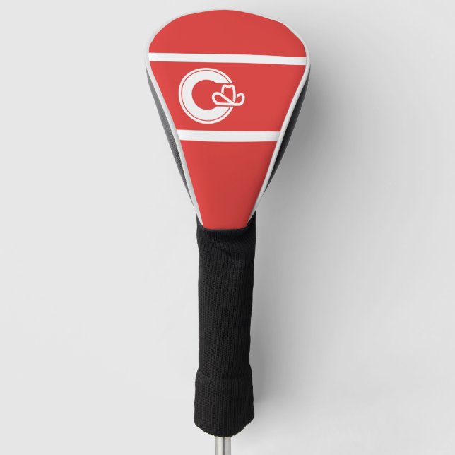 Couvre-club De Golf Drapeau de Calgary, Alberta Golf Head Cover (Devant)