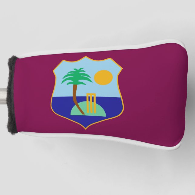 Couvre-club De Golf Drapeau de cricket des Caraïbes (Devant)