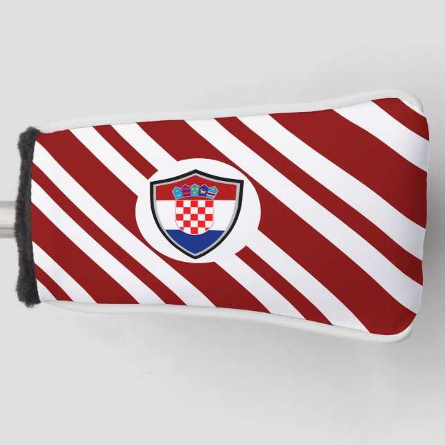 Couvre-club De Golf Drapeau de Croatie (Devant)
