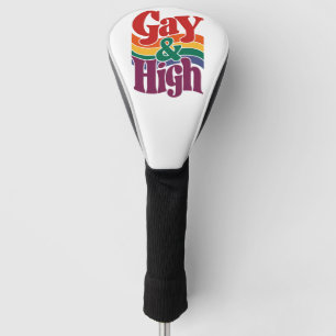 Couvre-club De Golf Drapeau de fierté LGBTQ rétro gai et haut