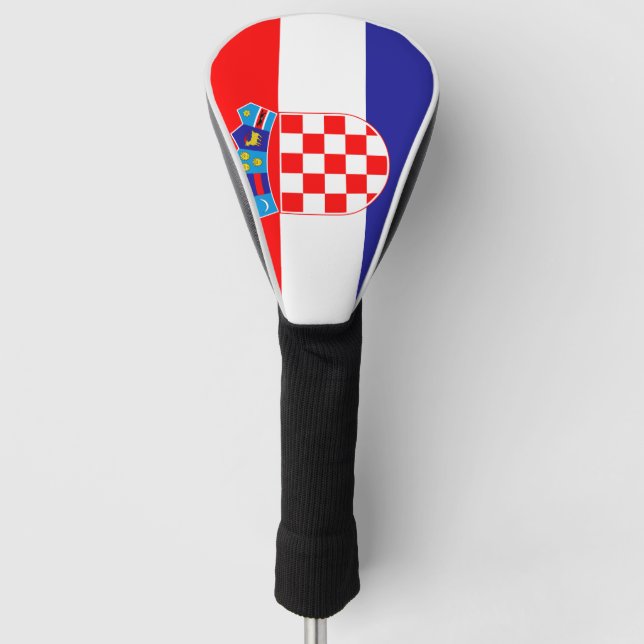Couvre-club De Golf Drapeau de la Croatie (Devant)