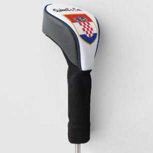 Couvre-club De Golf Drapeau de la Croatie personnalisé