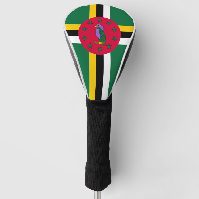Couvre-club De Golf Drapeau de la Dominique (Devant)