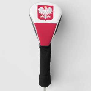 Couvre-club De Golf Drapeau de la Pologne (avec armoiries)