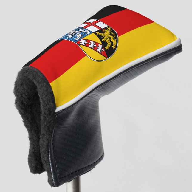 Couvre-club De Golf Drapeau de la tête de golf de Sarre (Devant 3/4)