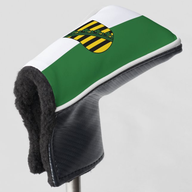 Couvre-club De Golf Drapeau de la tête de golf de Saxe (Devant 3/4)