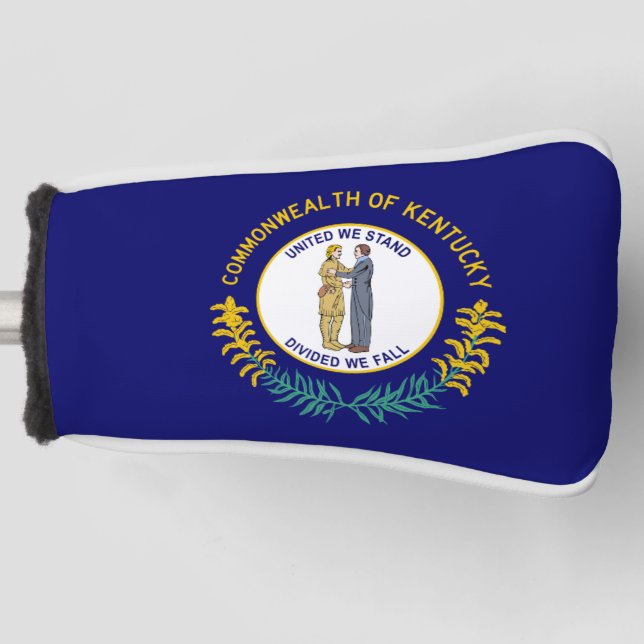 Couvre-club De Golf Drapeau de la tête de golf du Kentucky (Devant)