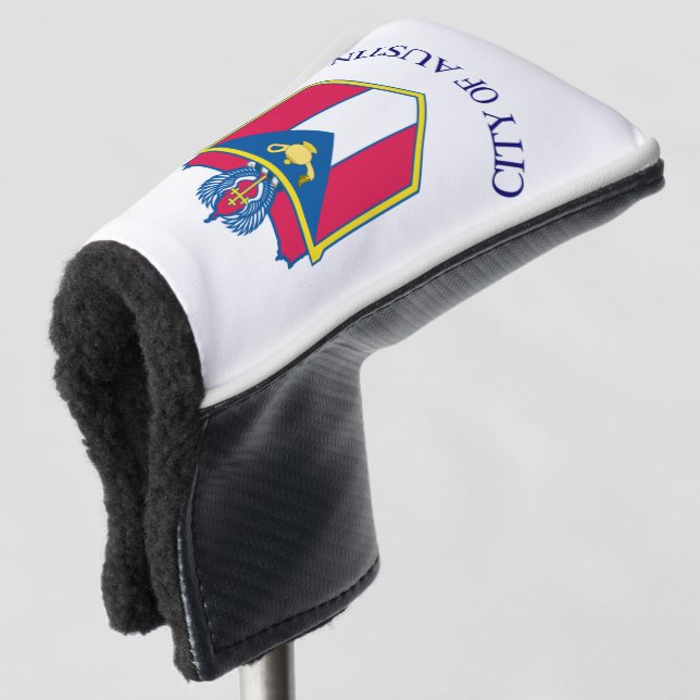Couvre-club De Golf Drapeau de la ville d'Austin (Devant 3/4)