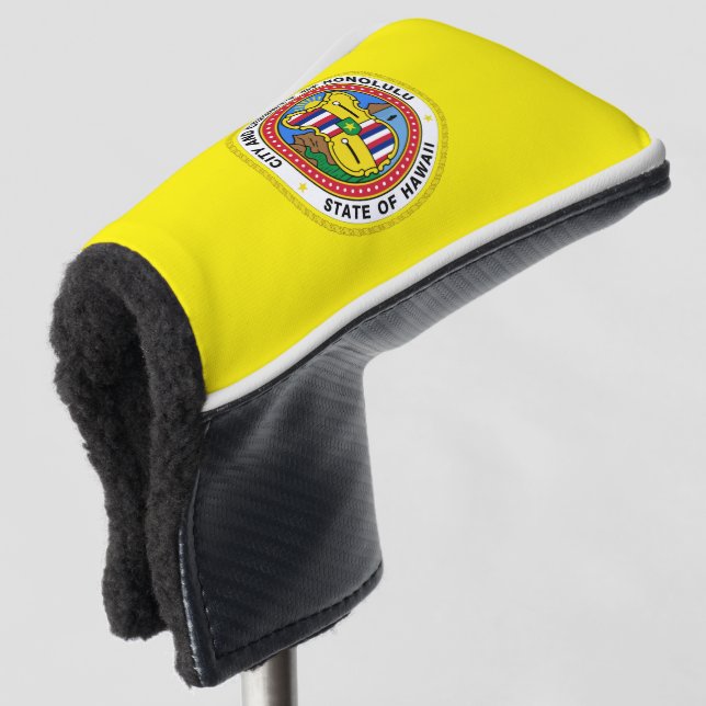 Couvre-club De Golf Drapeau de la ville de Honolulu (Devant 3/4)