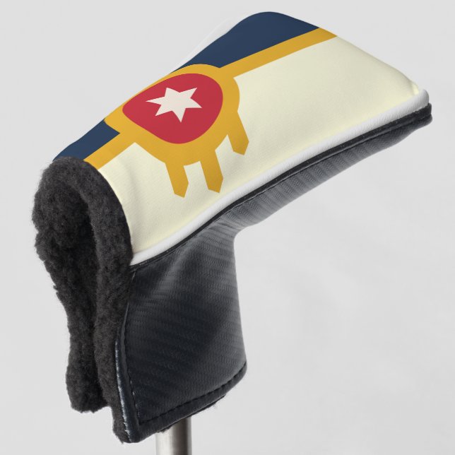 Couvre-club De Golf Drapeau de la ville de Tulsa (Devant 3/4)