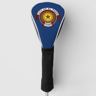 Couvre-club De Golf Drapeau de la ville d'El Paso, Texas Golf Head Cov