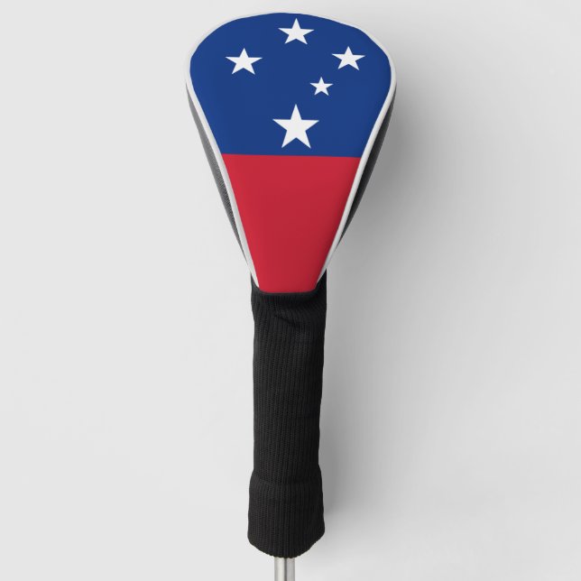 Couvre-club De Golf Drapeau de l'île des Samoa patriotiques (Devant)