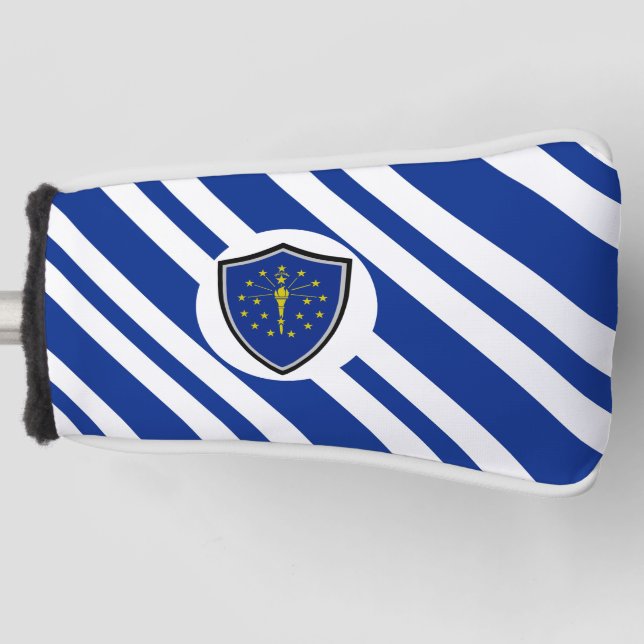 Couvre-club De Golf Drapeau de l'Indiana (Devant)