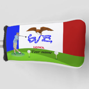 Couvre-club De Golf Drapeau de l'Iowa