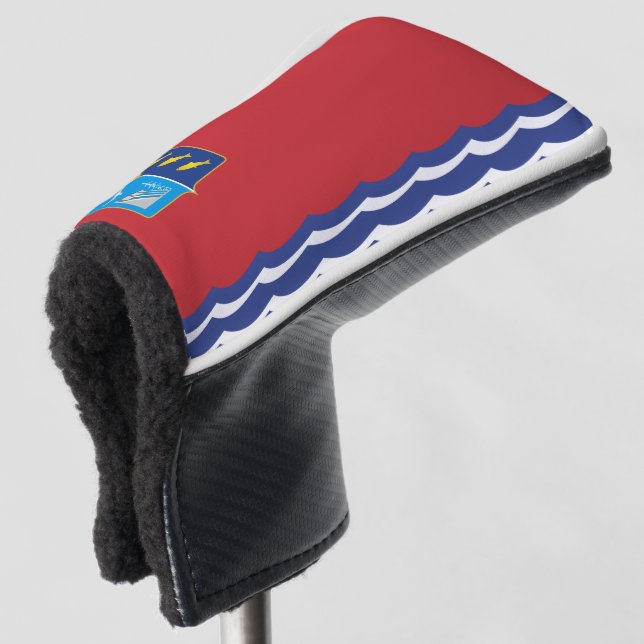 Couvre-club De Golf Drapeau de l'oblast de Magadan (Devant 3/4)