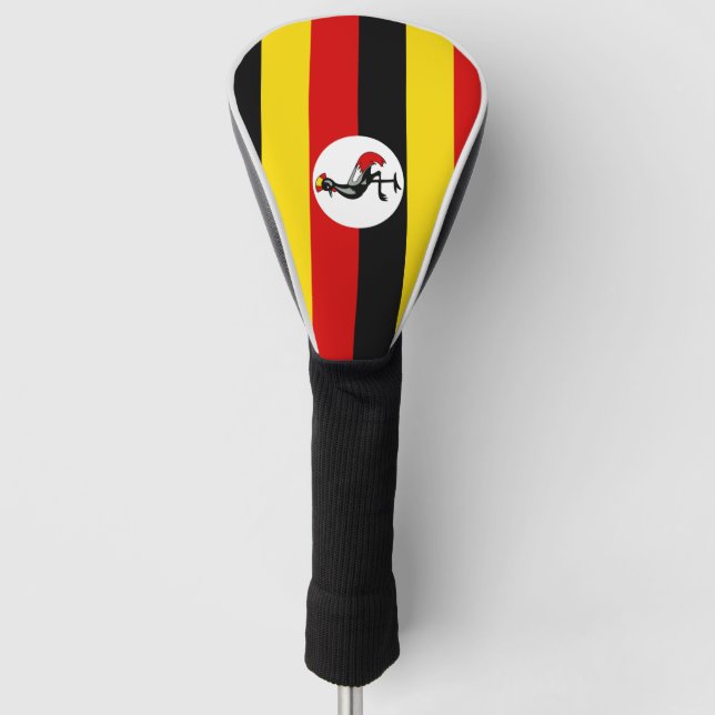 Couvre-club De Golf Drapeau de l'Ouganda (Devant)