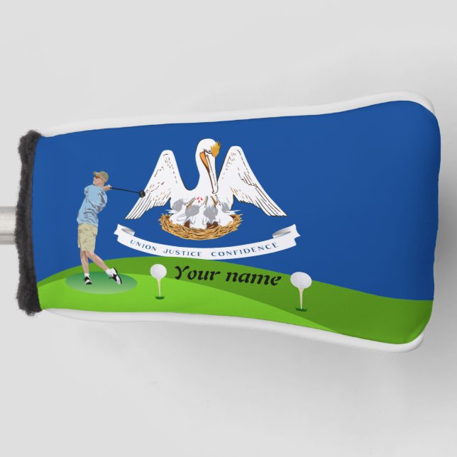 Couvre-club De Golf Drapeau de Louisiane (Devant)