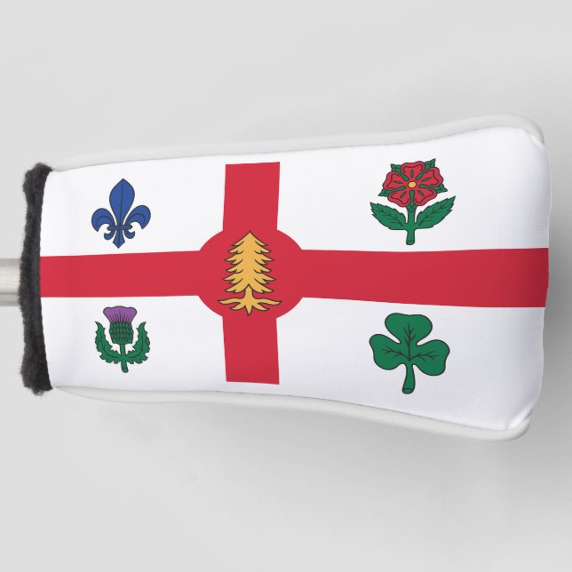 Couvre-club De Golf Drapeau de Montréal (Québec) (Devant)