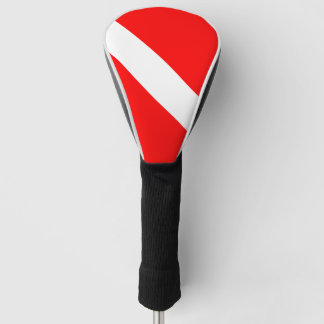 Couvre-club De Golf Drapeau de plongée Plongeur en apnée Plongeur en b
