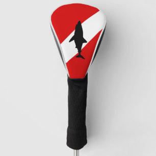 Couvre-club De Golf Drapeau de plongée : Requin