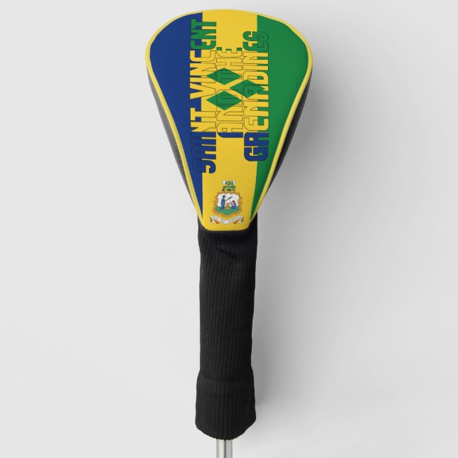 Couvre-club De Golf Drapeau de Saint-Vincent-et-les Grenadines (Devant)