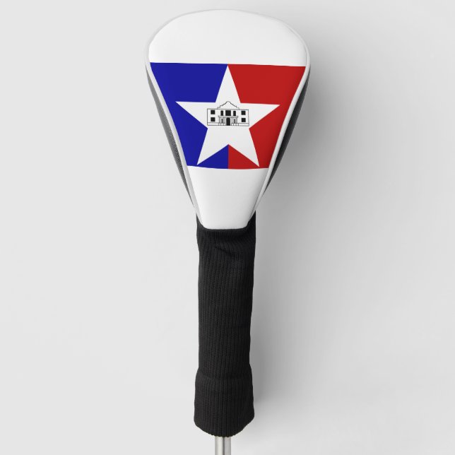 Couvre-club De Golf Drapeau de San Antonio, Texas (Devant)