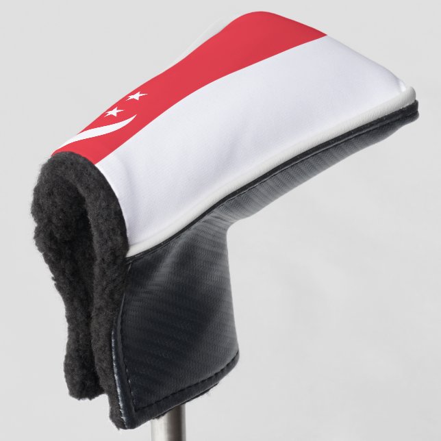 Couvre-club De Golf Drapeau de Singapour (Devant 3/4)