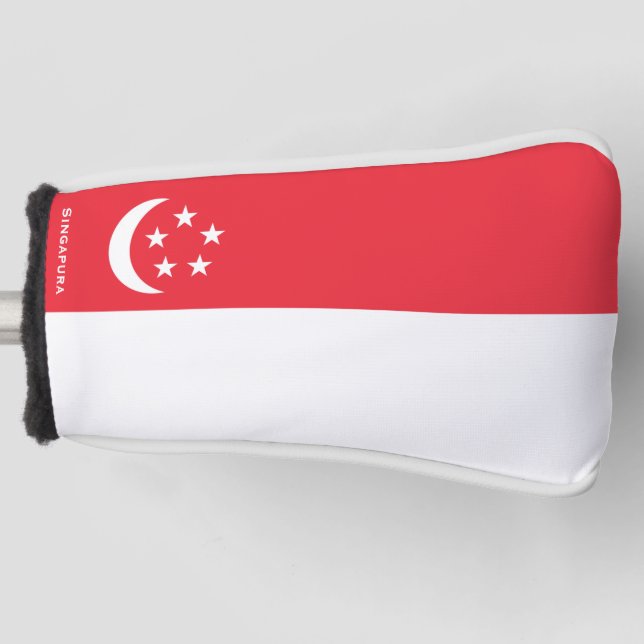Couvre-club De Golf Drapeau de Singapour (Devant)