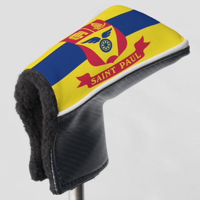 Couvre-club De Golf Drapeau de St Paul, Minnesota Golf Head Cover (Devant 3/4)