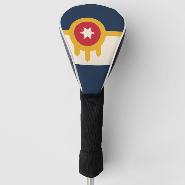 Couvre-club De Golf Drapeau de Tulsa, Oklahoma (Devant)