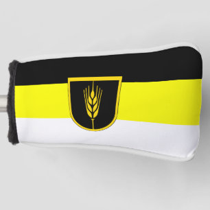 Couvre-club De Golf Drapeau de Wolgadeutsche (version noir/jaune/blanc