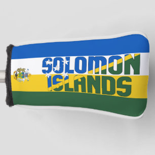 Couvre-club De Golf Drapeau des Îles Salomon Superbe tête de golf patr