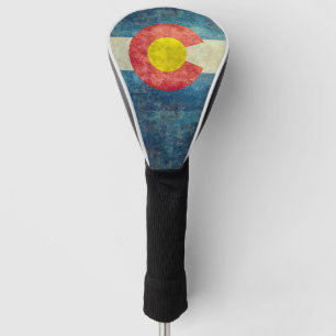 Couvre-club De Golf Drapeau d'état du Colorado avec le rétro regard