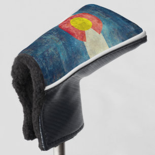 Couvre-club De Golf Drapeau d'état du Colorado avec le rétro regard