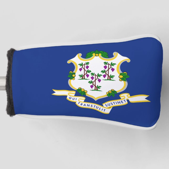 Couvre-club De Golf Drapeau d'État du Connecticut (Devant)