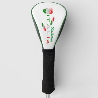 Couvre-club De Golf Drapeau d'Italie Rose Personnalisé